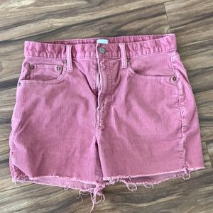 Pink corduroy shorts!